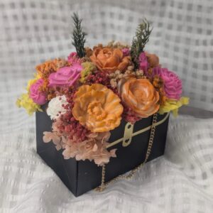 Luxury Floral Candle Bouquet – Signature Black Box Edition
