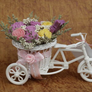 Floral Bicycle Decor Accent