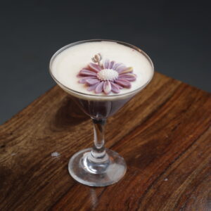 Blossom Martini Candle – Handcrafted Floral Candle in Glass