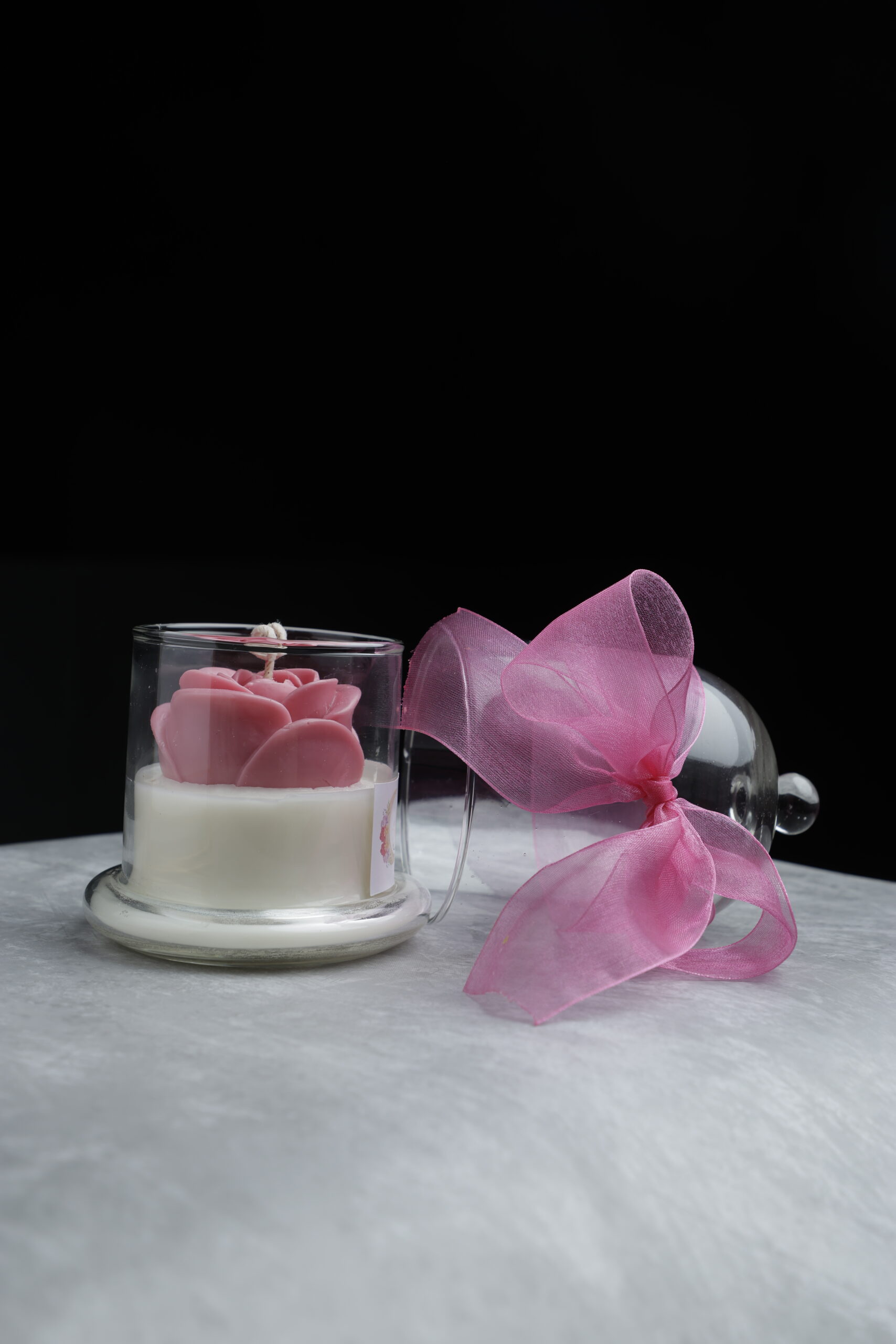Blush Rose Cloche Candle - Image 3